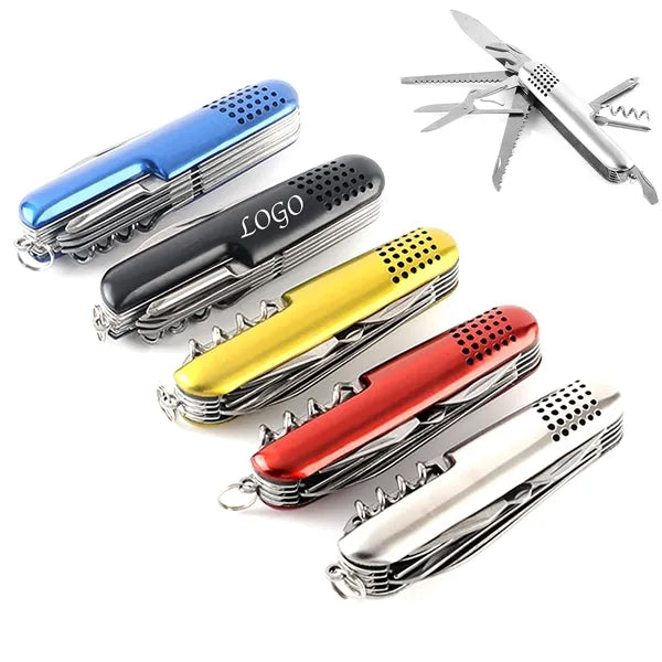 10-in-1 Stainless Steel Multitool Pocket Knife