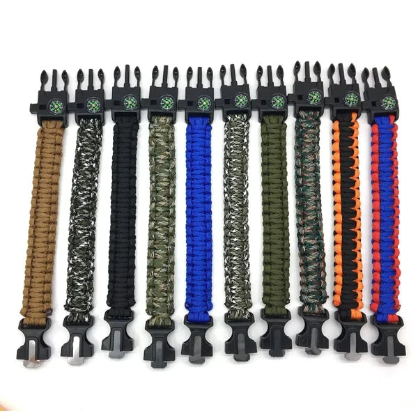 5-in-1 life saving seven-core paracord braided bracelet