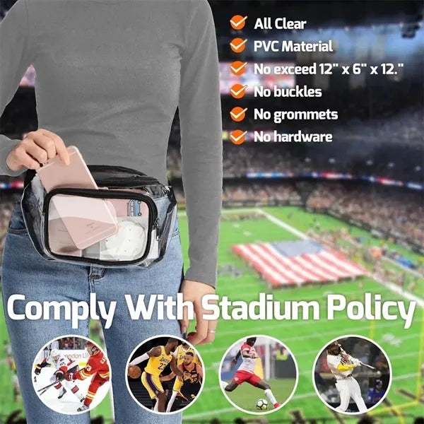 Clear Fanny Pack Stadium Approved