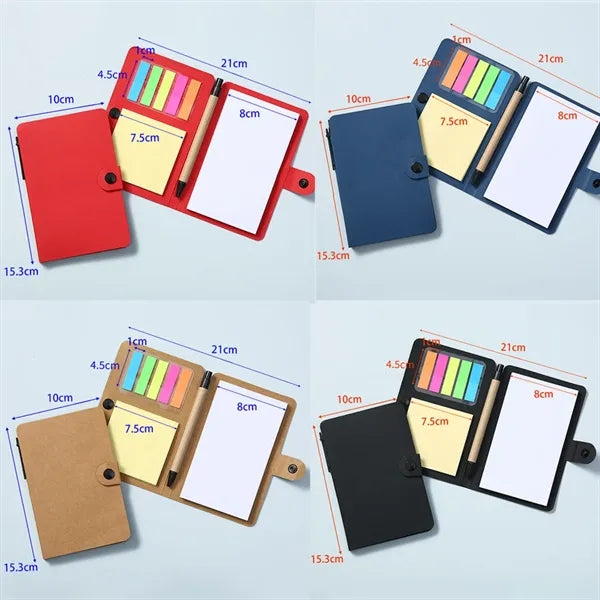 Small Notebook Portable Snap-on Notepad