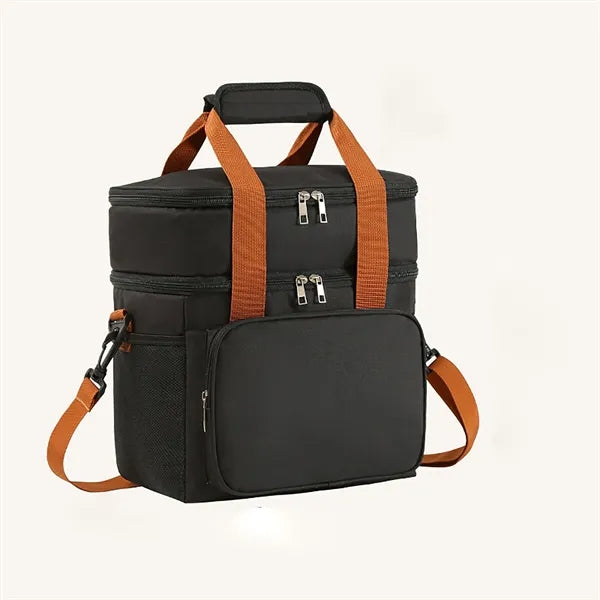 Double-Layer Lunch Bag Insulated Cooler Tote