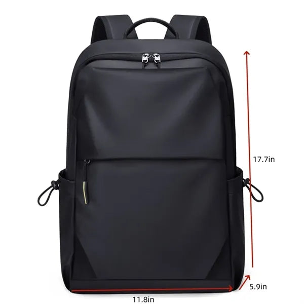 Waterproof Backpack Classical Basic Bag Black Gray