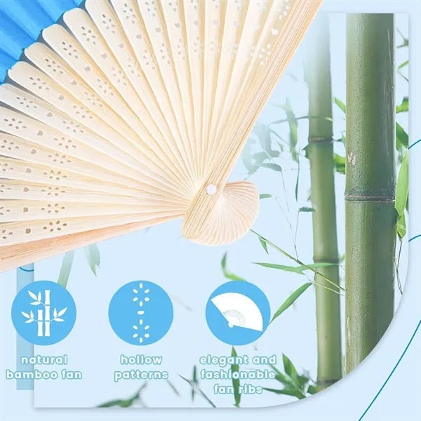 Handheld Folding Paper Fan DIY Decoration