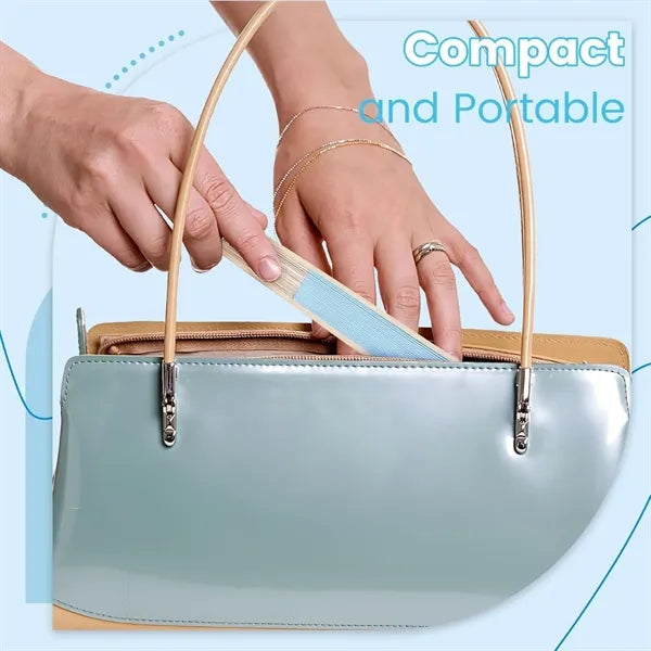 Handheld Folding Paper Fan DIY Decoration