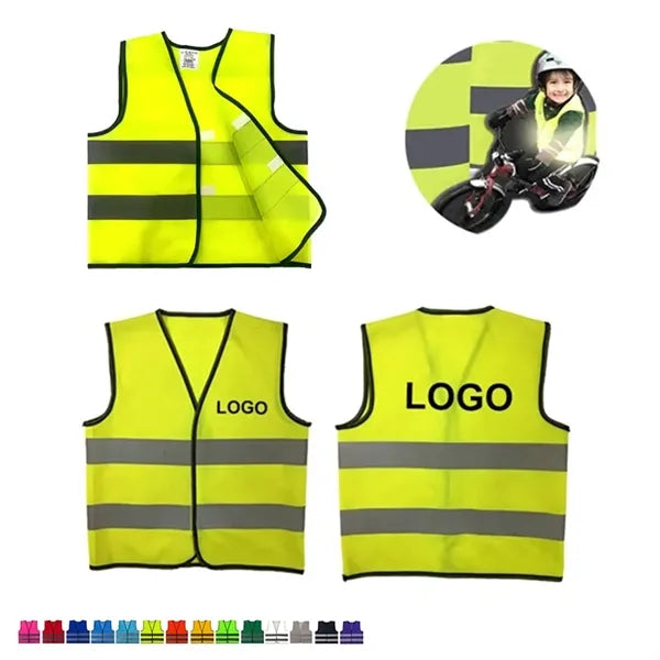 Kids Custom High Vis Reflective Waistcoat Safety Vest