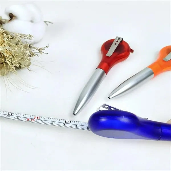 2 in 1 Ballpoint Pen with Ruler Tape Measure