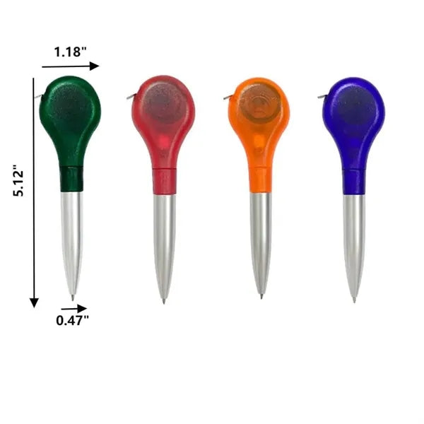 2 in 1 Ballpoint Pen with Ruler Tape Measure