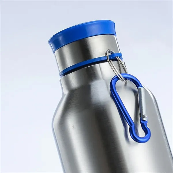 24 Oz Stainless Steel Sports Water Bottle With Carabiner