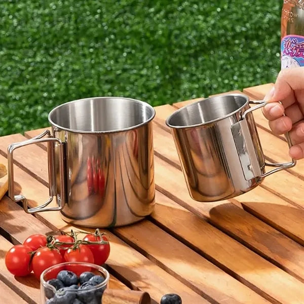 10 Oz Camping Mug With Foldable Handle