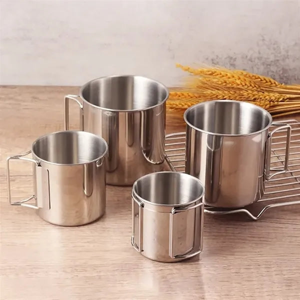 10 Oz Camping Mug With Foldable Handle
