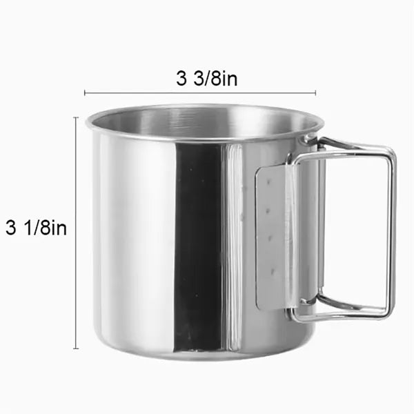 10 Oz Camping Mug With Foldable Handle