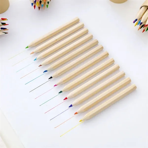 12 PCS Drawing Nature Wood Colored Pencils In Tube
