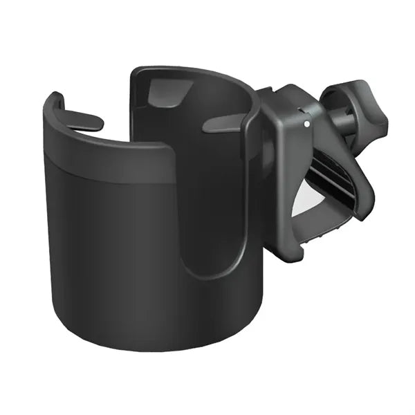 Elastic strap baby stroller cup holder