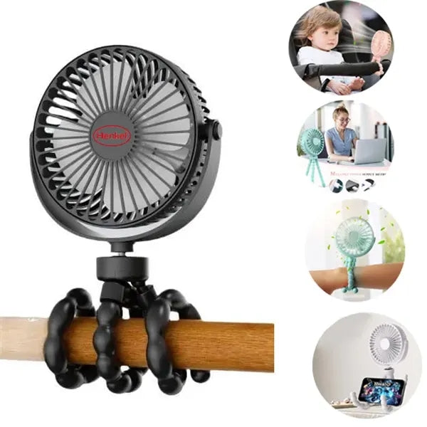 Mini Handheld Octopus Fan For Baby Car Seat