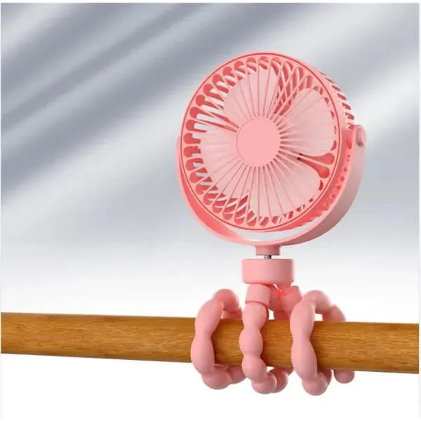 Mini Handheld Octopus Fan For Baby Car Seat