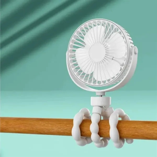 Mini Handheld Octopus Fan For Baby Car Seat