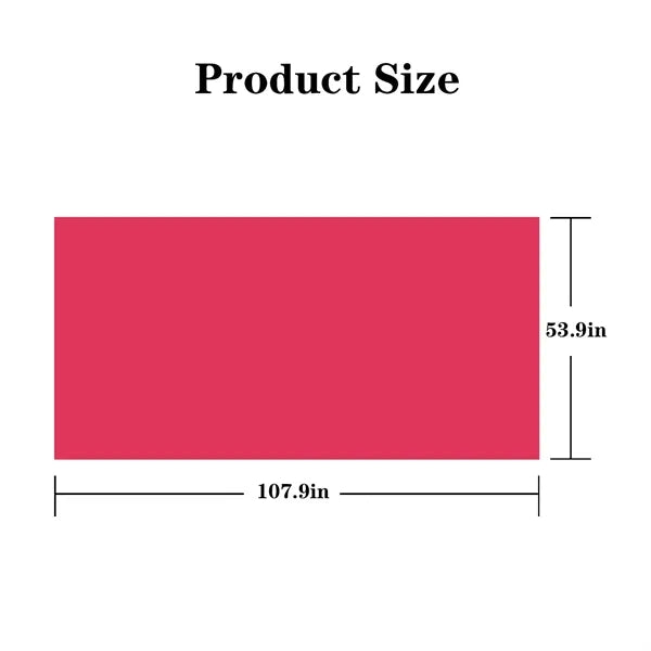 Single Piece Pack of One-Time Use Plastic Tablecloth
