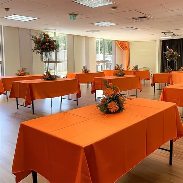 Single Piece Pack of One-Time Use Plastic Tablecloth