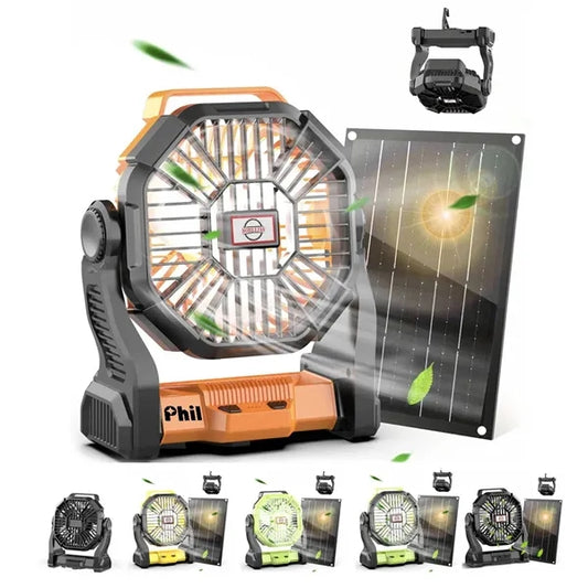 Rechargeable Camp Fan & Emergency Light