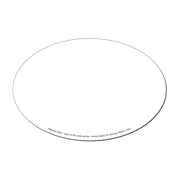 Oval 4" x 6" Magnetic Sign - Full-Color