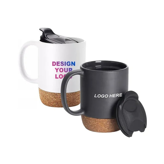 13 Oz Cork Base Ceramic Mug