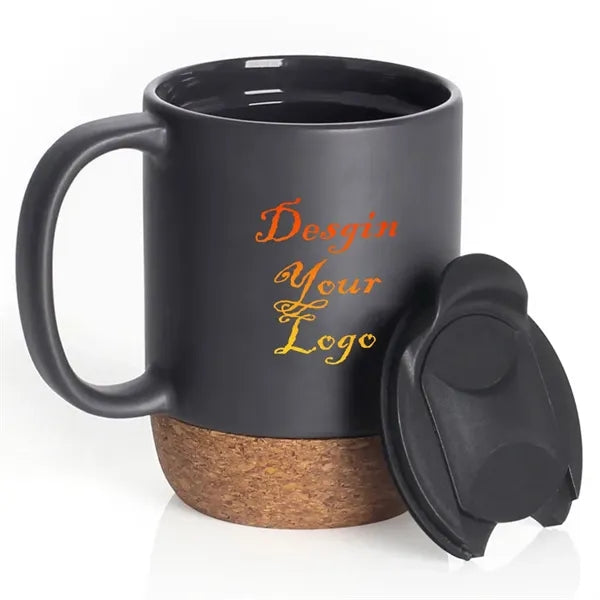 13 Oz Cork Base Ceramic Mug