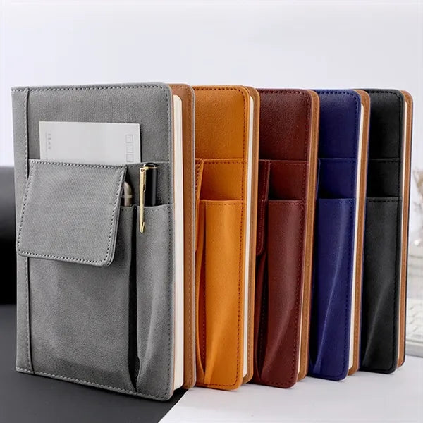 A5 Refillable Lined Leather Journal Notebook Hardcover Paper