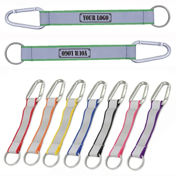 Reflective Lanyard Keychains With Carabiner