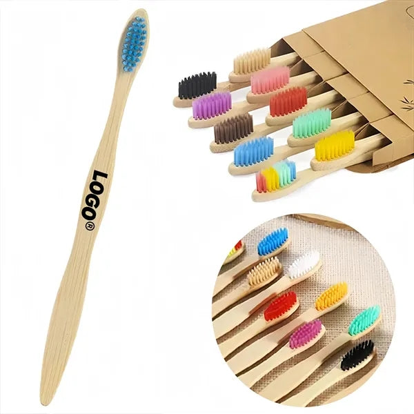 Biodegradable Bamboo Toothbrush With Eco Friendly Bristles