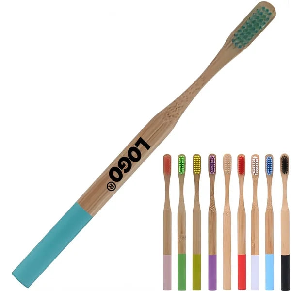 Bamboo Toothbrush With Eco Friendly Bristles And Custom