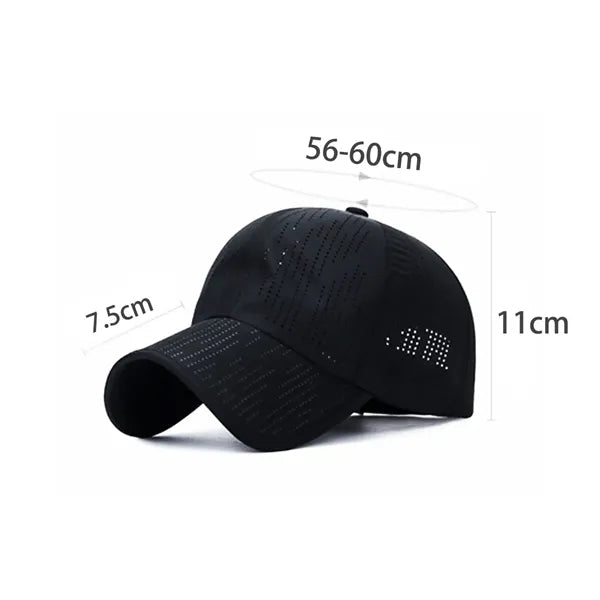 Summer Breathable Quick-Dry Cap with Laser Perforation