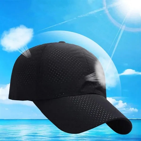 Summer Breathable Quick-Dry Cap with Laser Perforation
