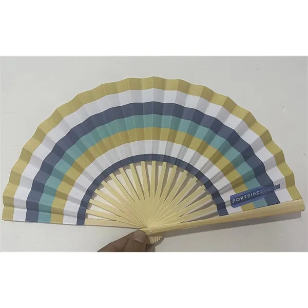 8" Bamboo Paper Hand Fan