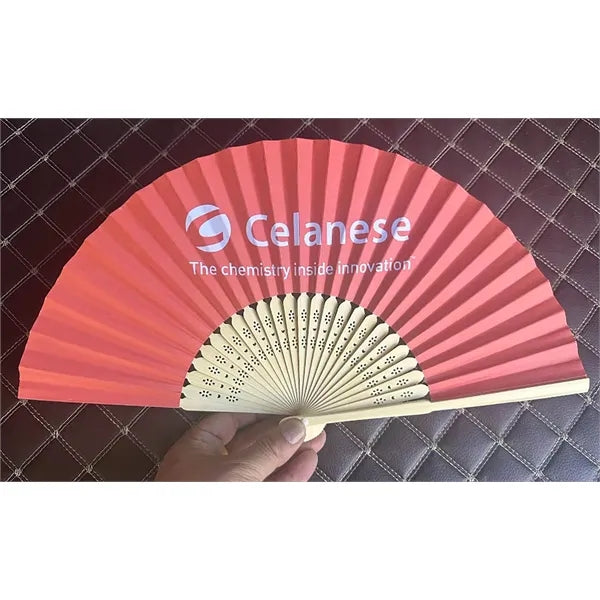 8" Bamboo Paper Hand Fan