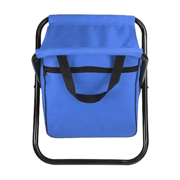 Folding Camping Stool With Cooler Bag