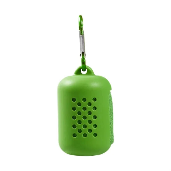 Silicone Case Summer Sports Cooling Towel