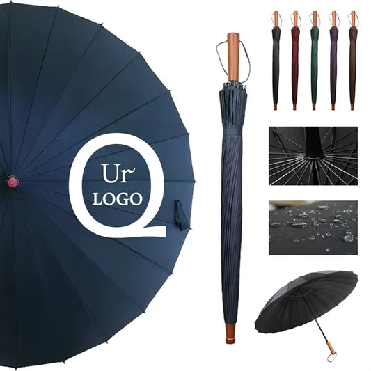 Wood Handle Straight Umbrella