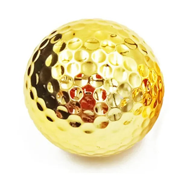 1.69 Inch Diameter Gold Plated Golf Ball