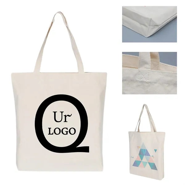 11.81 x 13.78 x 3.94 Inch Canvas Shopping Grocery Tote Bag