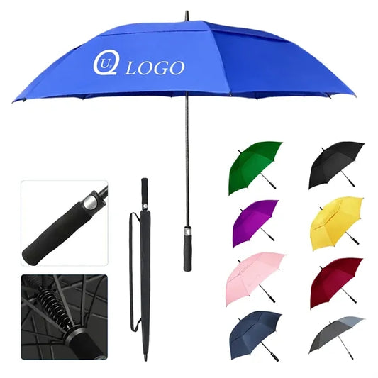 54 Inch Arc Automatic Open Golf Umbrella w/ Vented Design