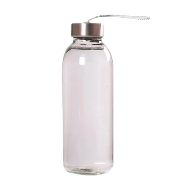 Transparent Glass Water Sport Bottle