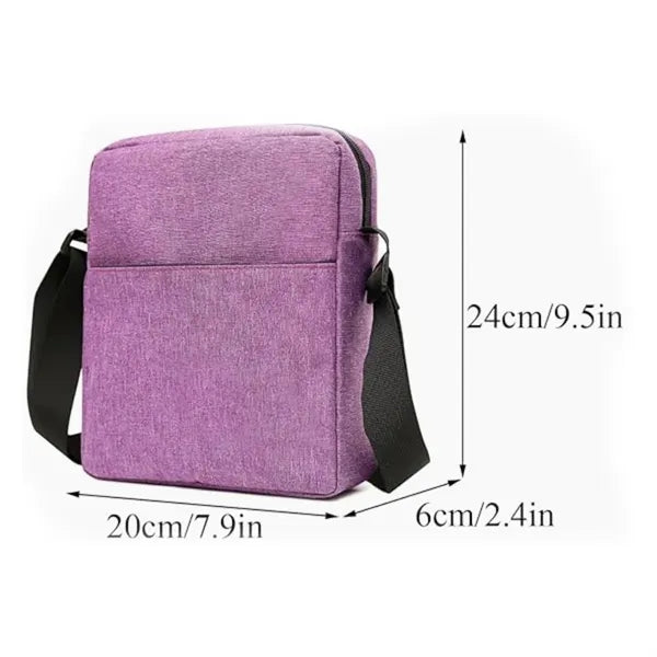 Waterproof Canvas Shoulder Bag w/ Adjustable Strap