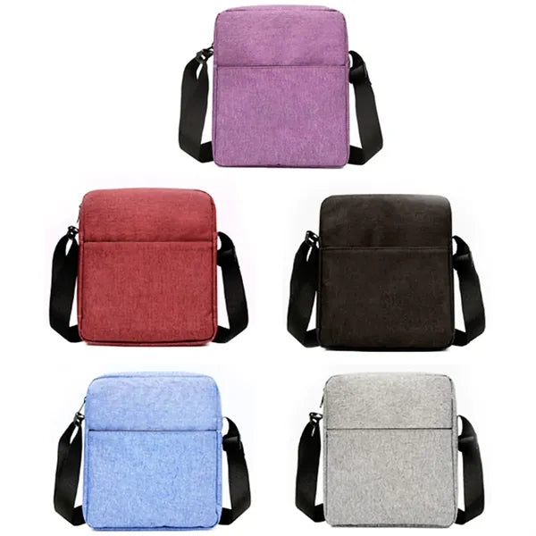 Waterproof Canvas Shoulder Bag w/ Adjustable Strap