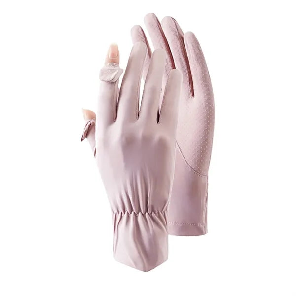 Uv Protection Full Finger Cycling Glove For Women