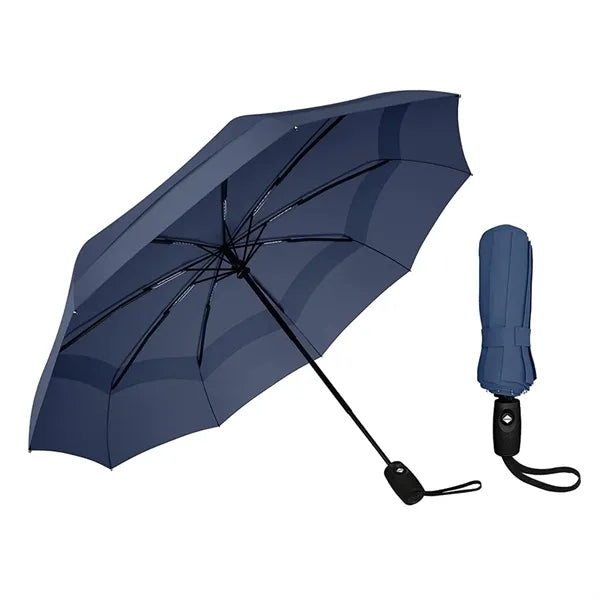 46 Inch Double Canopy Vented Compact Umbrella