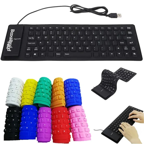 Silicone Keyboard Waterproof Dustproof USB Portable Design