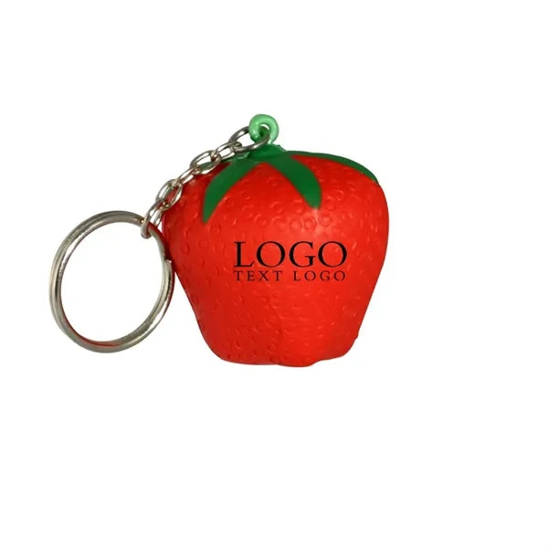 Strawberry Shaped Squeeze Stress Reliever Keychain