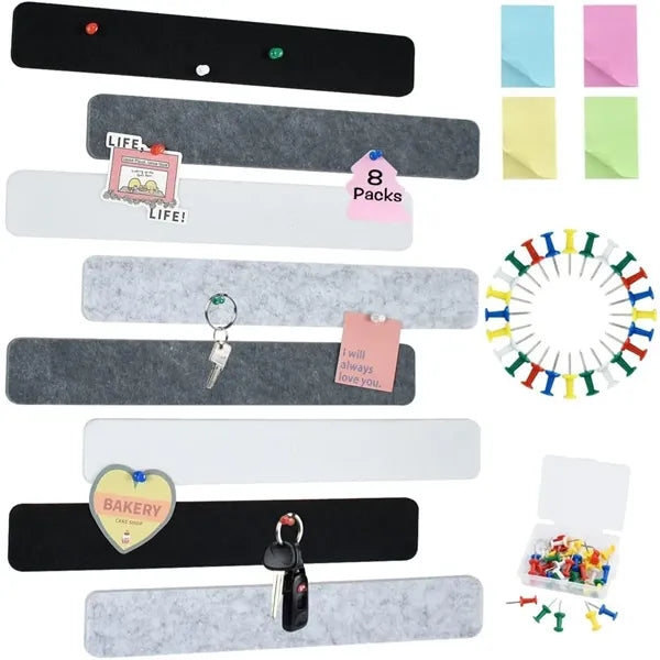 Self-Adhesive Felt Bulletin Strips for Wall Display Boards