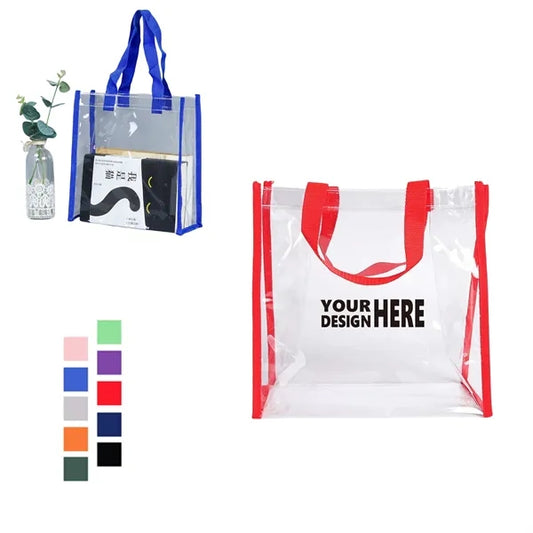 Transparent tote bag multi-color