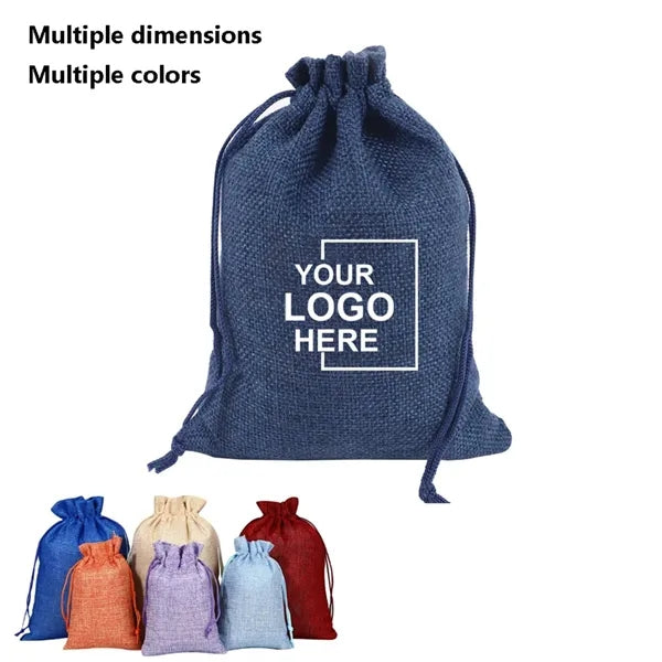 Burlap Drawstring Gift Bag